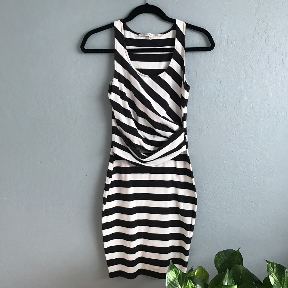 Striped bodycon dress